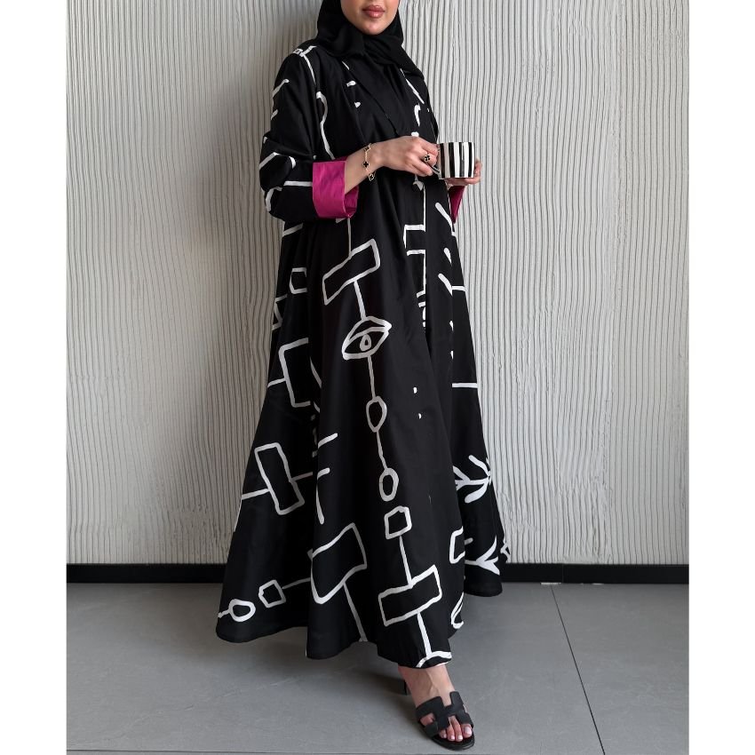 #AB-1296-00-black- #abaticollections #abatiboutique #abatiabaya #abayaabati #abatikuwait #abatiqatar #abatisaudi #abatiriyadh #abatidoha #dohaabati #dubaiabati #abudhabiabati #musactabati